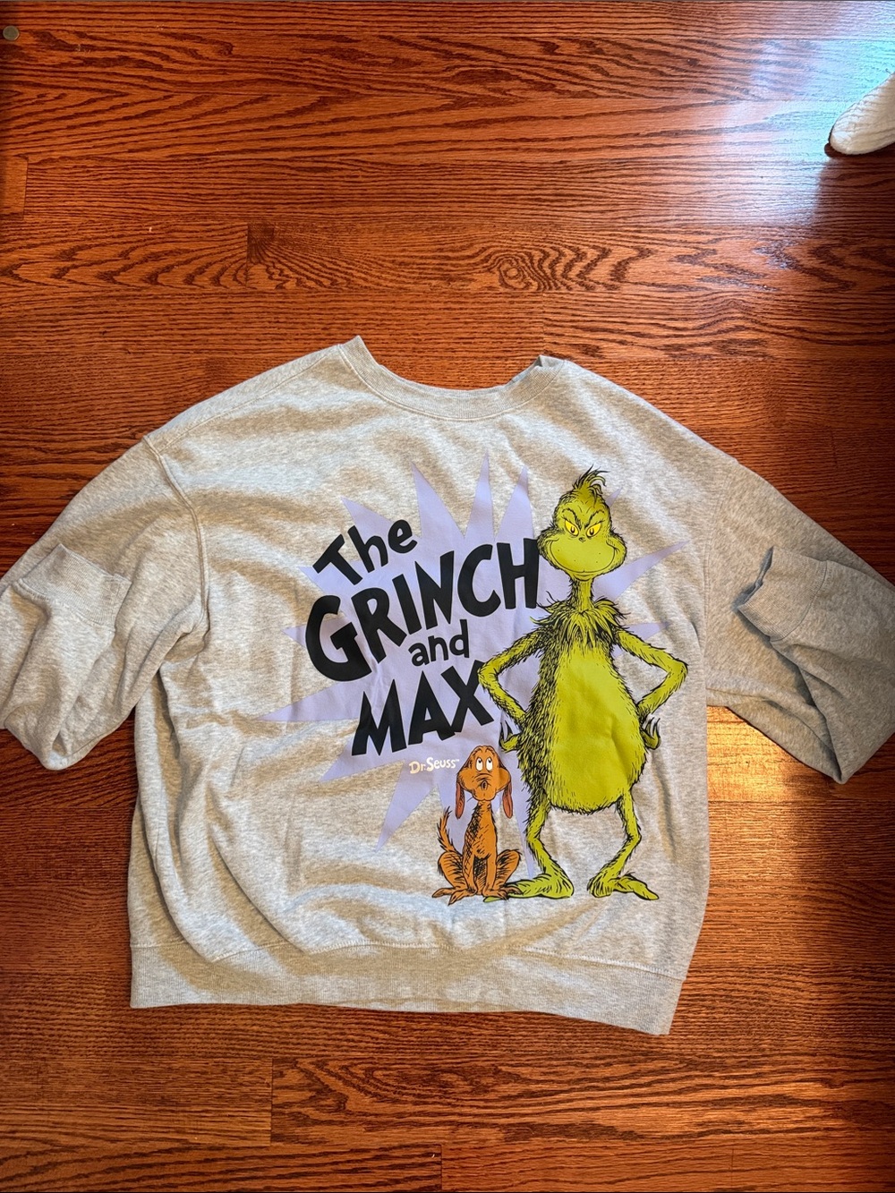 The Grinch and Max Graphic Crewneck - Light Gray